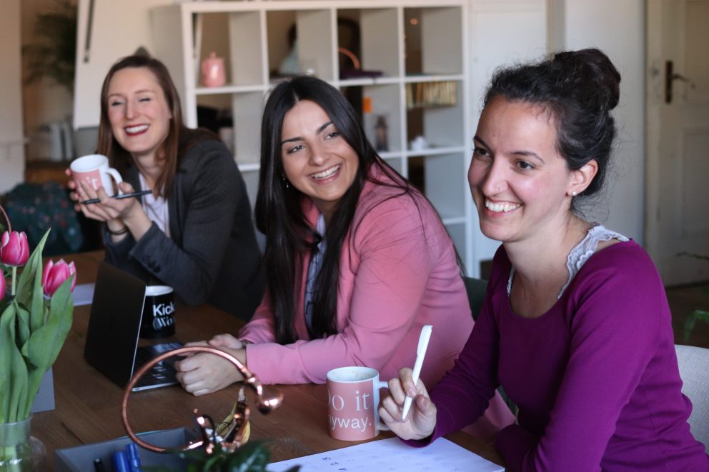 Group of women smiling